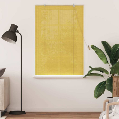 Roleta żółty 100 x 160 cm Bambus