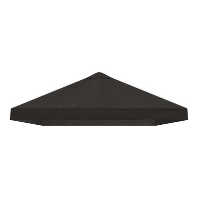 Osłona daszku do altany 6 x 3 m antracytowy Poliester 190