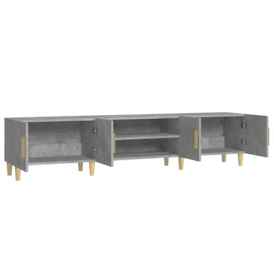 vidaXL Szafka pod TV, szarość betonu, 180x31,5x40 cm