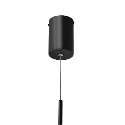 Lampa wisząca druciana PUMA z kloszami kulami 14 x 38 cm – designerskie oświetlenie salonu LED 3000K