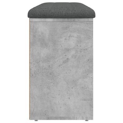 Ławka na buty, szarość betonu, 102x32x50 cm