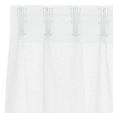 Firany Voile z zasłonami 2 pcs Biały 225 x 140 cm Poliester