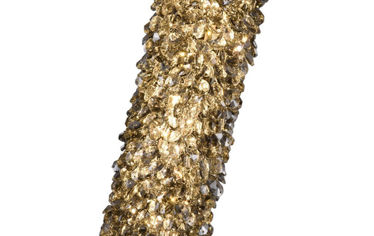 Designerska Lampa ścienna  czarna Swarovski Adani AD217