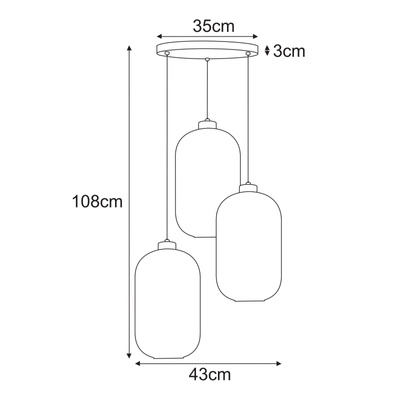 Lampa wisząca K-5746 z serii FADIGA