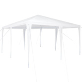 Namiot Imprezowy Biały 400 x 400 x 266 cm Polietylen i Stal
