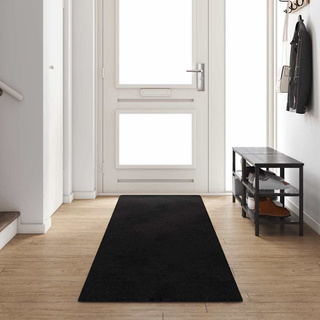 Chodnik dywanowy Czarny 80 x 400 cm 100% Poliester Tuft