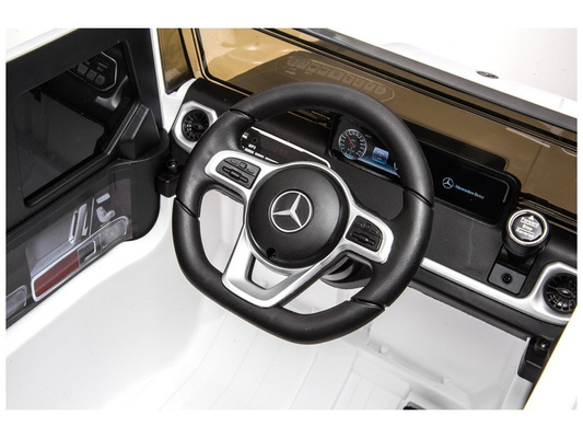 Samochód na akumulator Mercedes G500 Światla LED MP3 Pilot  biały