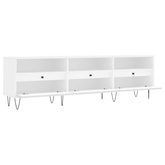 Szafka pod TV, biała, 150x30x44,5 cm, materiał drewnopochodny vidaXL