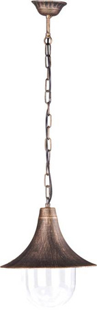 Wisząca lampa zewnętrzna K-8126 czarna/złota z serii BOSTON KAJA