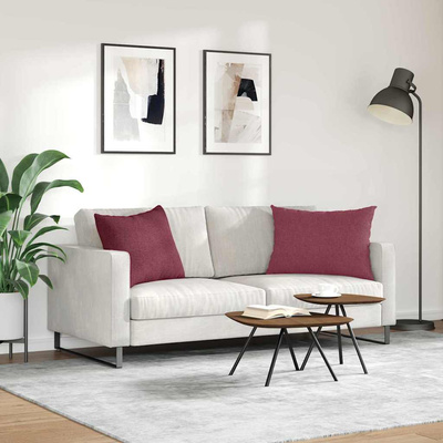 Poduszki na sofę 2 pcs Czerwone wino 70 x 50 cm tkanina