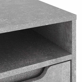 Szafka RTV "VISNES" Betonowa Szara 100x40x38 cm Drewno klejone