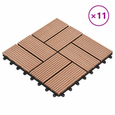 Płytka Tarasowa 11 pcs brązowy 30 x 30 cm