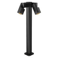Lampa ogrodowa stojąca Salvia czarna 80 cm IP65 GU10 2x35W latarnia zewnętrzna