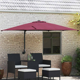 Parasolka ogrodowa Bordeaux Czerwony 248,5 x 247,5 x 160 cm