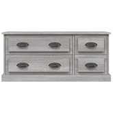 Szafka pod TV, szary dąb sonoma, 100x35,5x45 cm vidaXL