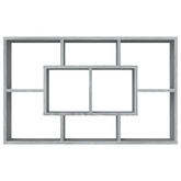 Półka ścienna, szary dąb sonoma, 85x16x52,5 cm