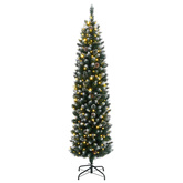 Sztuczna, smukła choinka, 150 lampek LED, 150 cm