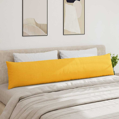 Poduszki na sofę 2 pcs Jasnożółty 200 x 40 cm