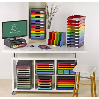 Exacompta Organizer z 4 szufladkami na biurko Harlequin
