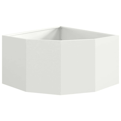 Doniczka Różnorożna Biały 60 x 60 x 35 cm Stal