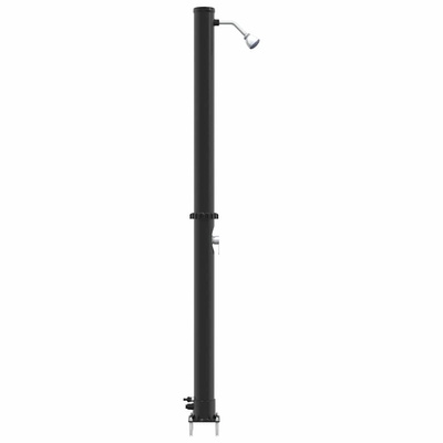 Prysznic słoneczny na świeżym powietrzu Czarny 217 cm