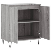vidaXL Komoda, szary dąb sonoma, 60x35x70 cm, materiał drewnopochodny wariant 5