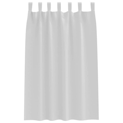 Firany blackout z kółkami 2 pcs Jasnoszary 175 x 140 cm