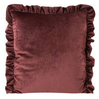 Poszewka Velvet ciemnobordowa 45x45
