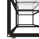 vidaXL Szafka pod TV, przezroczysta, 200x40x40,5 cm, hartowane szkło