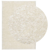 vidaXL Dywan ISTAN z długim runem, połyskujący, kremowy, 140x200 cm