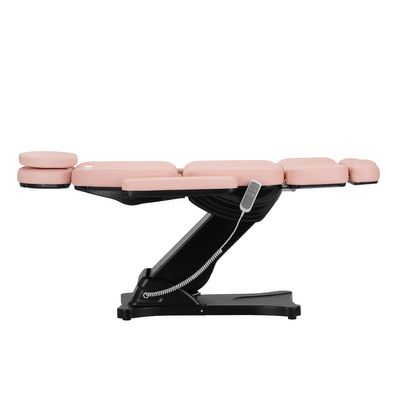Elektryczny fotel kosmetyczny SILLON CLASSIC 3 silniki różowo czarny 150221