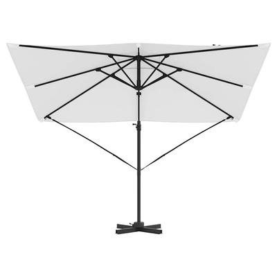 Parasol Roma Beżowy 286 x 284 x 265 cm Aluminium i Poliester