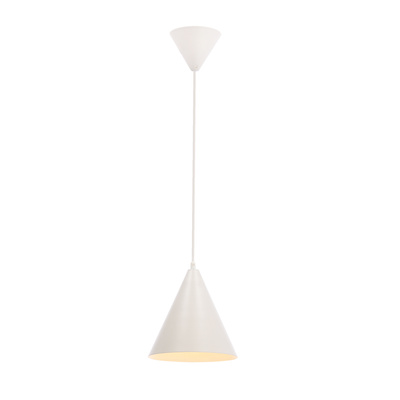 Lampa wisząca biała E27 stożek Voss Ledea 50101178