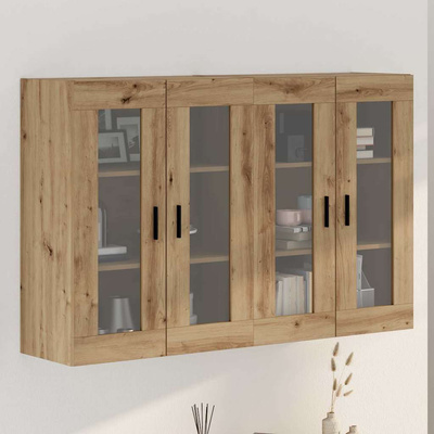 Szafki montowane na ścianie 2 szt. dąb artisan
