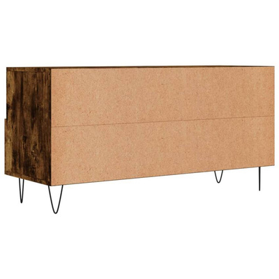 Szafka pod TV, przydymiony dąb, 102x36x50 cm vidaXL