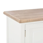 vidaXL Szafka pod TV, biała, 110x30x40 cm, materiał drewnopochodny