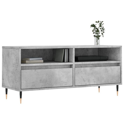 vidaXL Szafka pod TV, szarość betonu, 100x34,5x44,5 cm