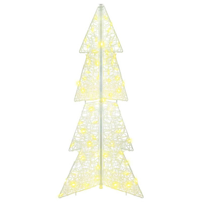 Choinka z 100 diodami LED Ciepła biel 120 cm Akryl