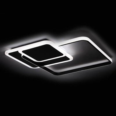 Lampa sufitowa dekoracyjna LED 72W czarna + pilot dl-f06