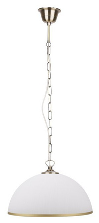 Lampa wisząca patyna/biała szklana regulowana 60W Sugar Candellux 31-77752