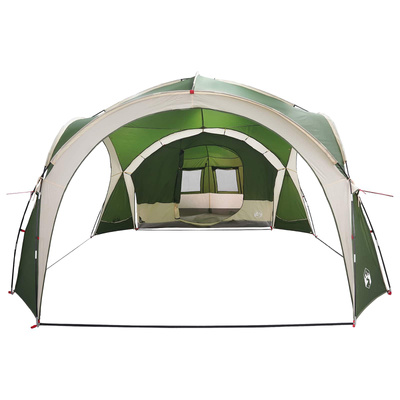 Namiot boczny zielony 410 x 410 x 250 cm Poliester i Stal