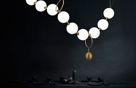 LAMPA JAK NASZYJNIKI Z PEREŁ – PEARL PERLA ADANI AD161