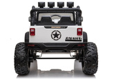 Auto Terenowe Na Akumulator Jeep JC666 Światła LED MP3 Pilot Biały