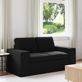 Sofa Czarny 162 x 80 x 82 cm tkanina
