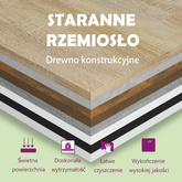 Szafka nocna, betonowy szary, 40x30x30 cm