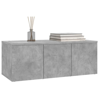 vidaXL Szafka pod TV, szarość betonu, 80x34x30 cm
