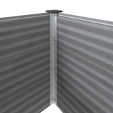 Podwyższona donica ogrodowa, WPC, 100x50x54 cm, szara