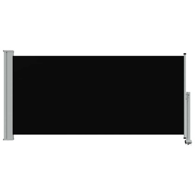 Tarasowa, zwijana markiza boczna, 120 x 300 cm, czarna