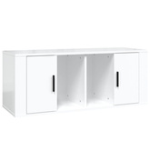 Szafka pod TV, wysoki połysk, biała, 100x35x40 cm vidaXL