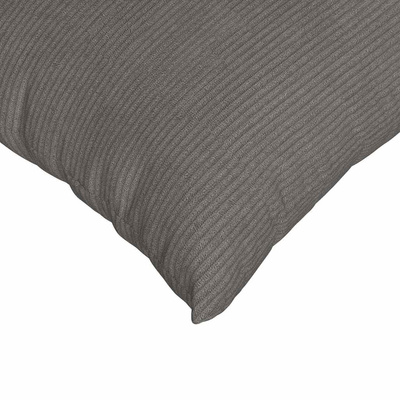 Poduszki na sofę 2 pcs Jasnoszary 80 x 80 cm Tkanina sztruksowa